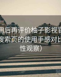 多次使用后再评价柚子影视官网：分类页与搜索页的使用手感对比（稳定性观察）