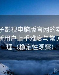 围绕柚子影视电脑版官网的实际使用感想：新用户上手难度与常见问题整理（稳定性观察）