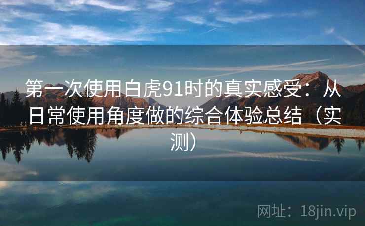 第一次使用白虎91时的真实感受:从日常使用角度做的综合体验总结(实测) 第一次使用白虎91时的真实感受:从日常使用角度做的综合体验总结(实测)