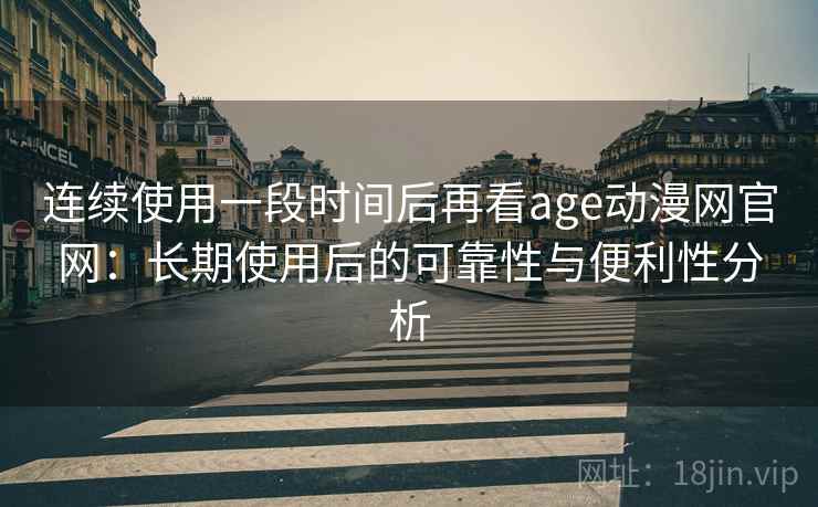 连续使用一段时间后再看age动漫网官网：长期使用后的可靠性与便利性分析