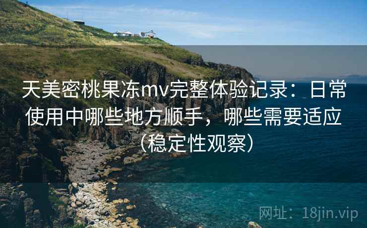 天美密桃果冻mv完整体验记录：日常使用中哪些地方顺手，哪些需要适应（稳定性观察）