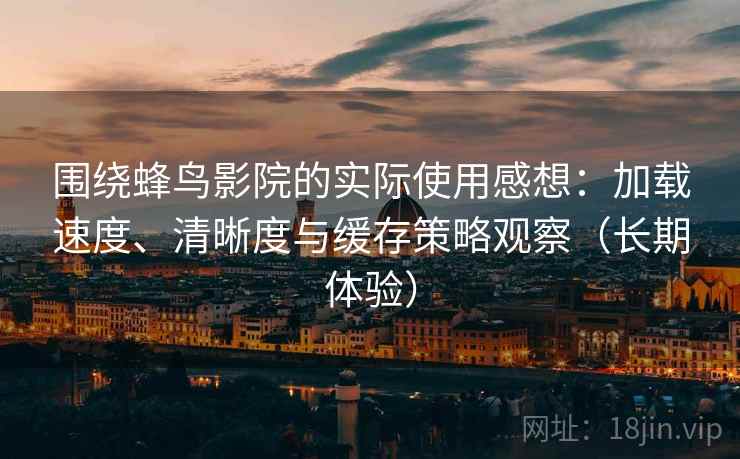 围绕蜂鸟影院的实际使用感想：加载速度、清晰度与缓存策略观察（长期体验）